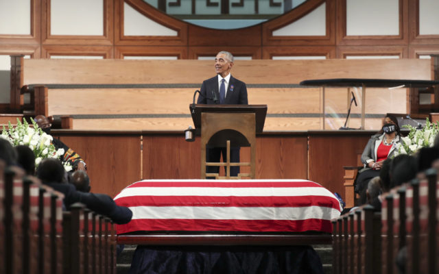 3 former presidents mourn John Lewis at funeral in Atlanta