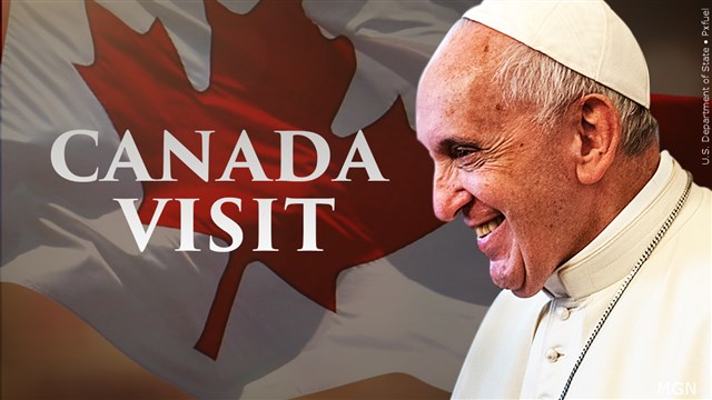 Pope Arrives In Canada To Deliver Historic Apology